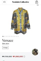 超レア/人気柄！未使用級✨ヴェルサーチ 長袖シャツ シルク メデューサ