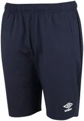 アンブロ umbro サッカー ウォームアップハーフパンツ メンズ ショートパンツ 短パン ジャージ 防風 吸汗 速乾 ストレッチ 軽量 フットボール 部活 練習 トレーニング 男子 男性  UAS2351P NVY ネイビー