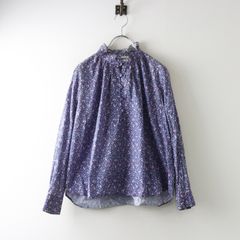 UNITED ARROWS オーガンジー プリントシャツ シアー 花柄 ブラウス
