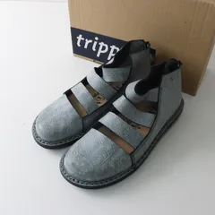 美品 トリッペン Trippen ivo milan skip レザー デザイン シューズ 38｜アイスグレー バックジップ 約24.0〜24.5cm【2400014939132】のサムネイル