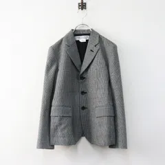 美品 コムコム コムデギャルソン COMME des GARCONS 千鳥格子 ウール シングルジャケット XS モノトーン┃【2400014960730】のサムネイル