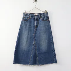 美品 リーバイス プレミアム Levis PReMIUM HR-A-LINE DECON SKIRT ハイライズ Aライン デニムスカート W25 インディゴ┃【2400014966329】のサムネイル