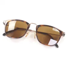 良品□TOM FORD トムフォード TF672 53E Beau 朝倉未来着用モデルの色違い ウェリントン サングラス アイウェア クリアブラウン ピンクゴールド 51□21-145 イタリア製 メンズのサムネイル