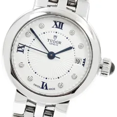 チュードル TUDOR 35200 クレア ドゥ ローズ 4Pダイヤ デイト 自動巻き レディース 保証書付き_955772のサムネイル