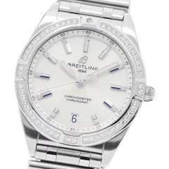 ブライトリング BREITLING A77310 クロノマット32 ダイヤベゼル 11Pダイヤ クォーツ レディース 美品 内箱・保証書付き_951026のサムネイル