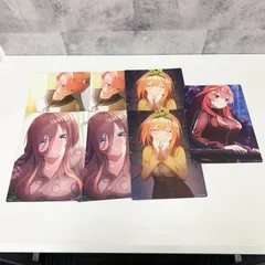 一番くじ 五等分の花嫁 H賞 メモリアルイラストボード 7枚セット 中野一花2点 中野三玖2点 中野四葉2点 中野五月1点