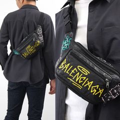 Balenciaga バレンシアガ ムートン グラフィティ 落書き レザー - メルカリ