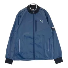 サイズ：L PUMA GOLF プーマゴルフ  長袖 ジップジャケット  ネイビー系 [240101688504] ゴルフウェア メンズ ストスト