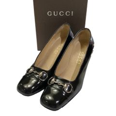GUCCI パンプス 黒 エナメル 36C 箱付き - メルカリ
