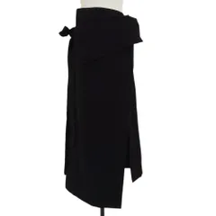 美品 Vivienne Westwood RED LABEL ヴィヴィアンウエストウッド レッドレーベル シアサッカー ラップスカート 00 ブラック レディース 古着 中古 USEDのサムネイル