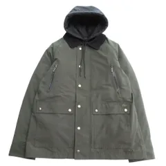 美品 LACOSTE ラコステ 3WAY ハンティング コート ジャケット ブルゾン アウター 中わた BH019J サイズ48 グリーン×ブラック メンズ 古着 中古 USEDのサムネイル