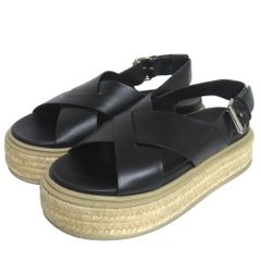 TORYBURCHトリーバーチ クリスクロス エスパドリーユ 23 カーフスキン