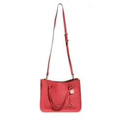 良品 COACH コーチ キャリーオール レザー 2way ショルダーバッグ C3460 ピンク  レディース 古着 中古 USED