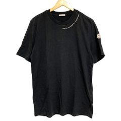 新品同様】モンクレール レタリングロゴ ワッペンTシャツ 25SSブラック 