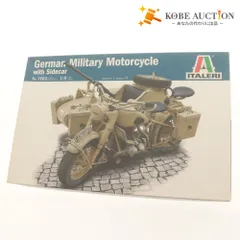 ■ ITALERI プラモデル 1/9 WW.II ドイツ軍 軍用サイドカー German Military Motorcycle with Sidecar No.7403 付属品 未組立未開封未使用のサムネイル