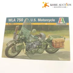 ■ ITALERI イタレリ プラモデル 1/9 WW.II アメリカ陸軍 軍用バイク WLA 750 U.S. Motorcycle No.7401 付属品付き 未組立 未開封 未使用のサムネイル