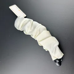 【新品】定価2090円 ヘアアクセサリー バナナクリップ ホワイト ブラック カラー リボン シンプル デザイン◆B197