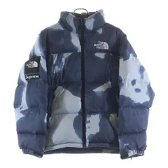 SUPREME (シュプリーム) 21AW Bleached Denim Print Nuptse Jacket ND52100I ブリーチド デニム プリント ヌプシ ダウン ジャケット ブルーのサムネイル
