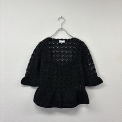 OHGA ⭐︎スキッパー ブラウス 小花柄 シアー フリーサイズ 半袖