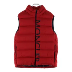 MONCLER (モンクレール) 22AW AMAK アマック ロゴプリント ジップアップ ダウンベスト レッド H20911A00110 53333のサムネイル