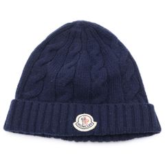 MONCLER ケーブル編み ビーニー グレー - メルカリ