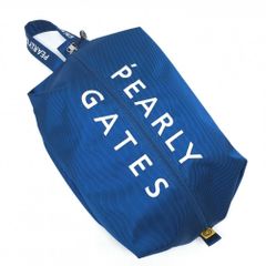 PEARLY GATES パーリーゲイツ シューズケース ネイビー ロゴ 刺繍
