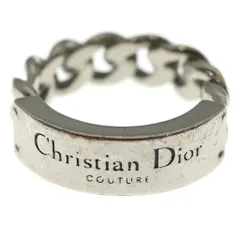 Christian Dior クリスチャンディオール Couture クチュール ロゴメタル チェーンリンク 指輪 リング シルバー Christian Dior (クリスチャンディオール) Couture クチュール
