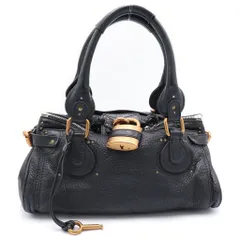 Chloe (クロエ) パディントン ハンドバッグ ボストンバッグ ブラック レザー ゴールド金具のサムネイル