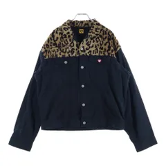 HUMAN MADE (ヒューマンメイド) LEOPARD DENIM JACKET レオパード デニムジャケット アウター ブラック/ブラウンのサムネイル