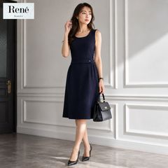 2024年製 Rene ルネ パールボタン ニットワンピース M定価58,300