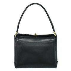 GUCCI オールドグッチ ターンロック レザー ハンド バッグ