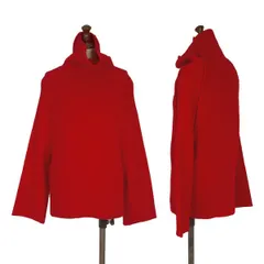 ヨウジヤマモト ファムYohji Yamamoto FEMME ウールタートルネックニットセーター 赤3のサムネイル