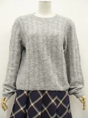 ディバイデッドバイエイチ＆エム DIVIDED by H＆M 洗える長袖 クルーネック ニットセーター US：S グレー杢のサムネイル