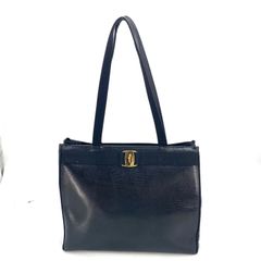 極美品 Ferragamo ジャケット ガンチーニ ネイビー 42 0093-A - メルカリ