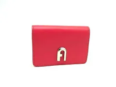 ■美品■ FURLA フルラ レザー カードケース カード入れ 名刺入れ レディース ピンク系 DM8164