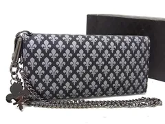■極美品■ PATRICK COX パトリックコックス ナイロン 二つ折り 長財布 ウォレット 札入れ 小銭入れ ブラック系 DN1423のサムネイル