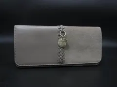 ■美品■ SeeByChloe シーバイクロエ レザー×スエード 二つ折り 長財布 ウォレット 札入れ 小銭入れ カード入れ グレージュ系 DM8202のサムネイル