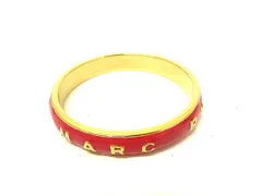 ■美品■ MARC BY MARC JACOBS マークバイマークジェイコブス バングル ブレスレット アクセサリー ピンク系×ゴールド系 DN1615のサムネイル