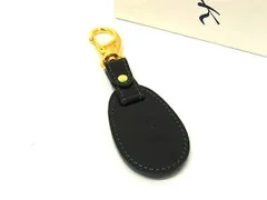 ■極美品■ Kitamura キタムラ キーリング ストラップ バッグチャーム レディース ブラック系×ゴールド系 DN1882のサムネイル