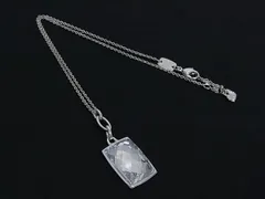 ■美品■ SWAROVSKI スワロフスキー クリスタル ネックレス ペンダント アクセサリー レディース シルバー系×クリア DN1918