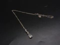 ■美品■ 4℃ ヨンドシー SV925 ラインストーン ネックレス ペンダント アクセサリー レディース シルバー系×クリア DN0945のサムネイル