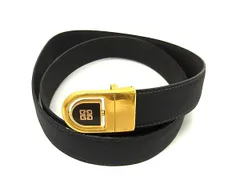 GIVENCHY ジバンシィ レザー ゴールド金具 ベルト ビジネス 紳士 メンズ ブラック系 DN2263のサムネイル