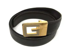 GIVENCHY ジバンシィ レザー ゴールド金具 ベルト ビジネス 紳士 メンズ ブラック系 DN2264のサムネイル