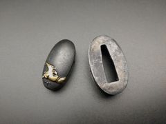 日本刀装具 刀鍔 雲龍図 XG326 銅地 金工 細工 鍔 つば 居合用 刀剣