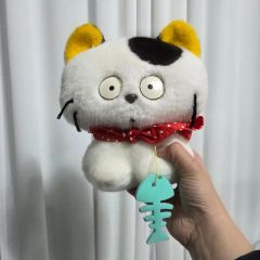 希少 80年代 ビンテージ 日本製 童心 黒猫 ぬいぐるみ レトロ 昭和