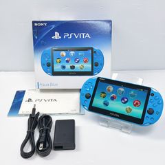 PS Vita アクアブルー 本体 + ゲーム2本 - メルカリ PS Vita アクアブルー 本体 + ゲーム2本 - メルカリ