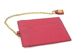 PRADA プラダ サフィアーノレザー パスケース 定期入れ カードケース カード入れ レディース ピンク系 DN2797