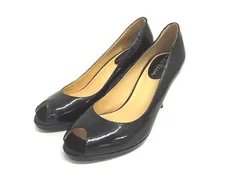 COLE HAAN コールハーン パテントレザー ヒール パンプス 表記サイズ 7 1/2 (約24.5cm) 靴 シューズ レディース ブラック系 DN3128