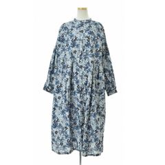 美品✨マリメッコ Pieni Pioni ロングシャツワンピース ネイビー 38