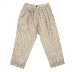 トリコ コムデギャルソンtricot COMME des GARCONSフラワープリントタッククロップドパンツ ベージュMのサムネイル